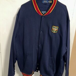Men polo fleece jacket